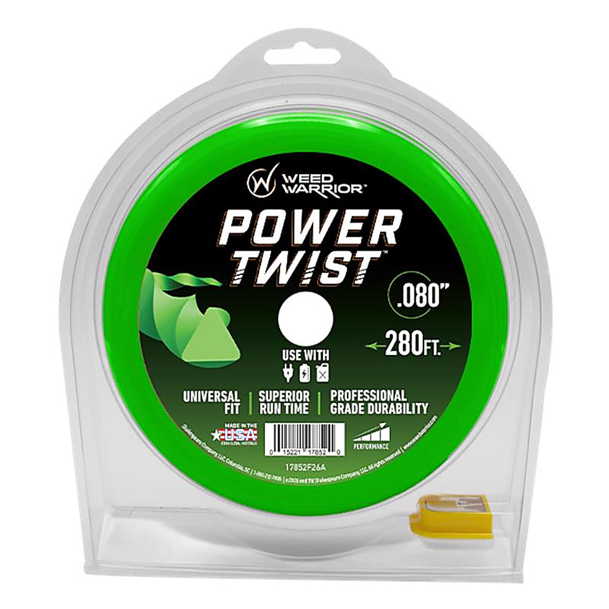 Weed Warrior - 17852 - Professional Grade .080 In. D X 280 Ft. L Trimmer Line