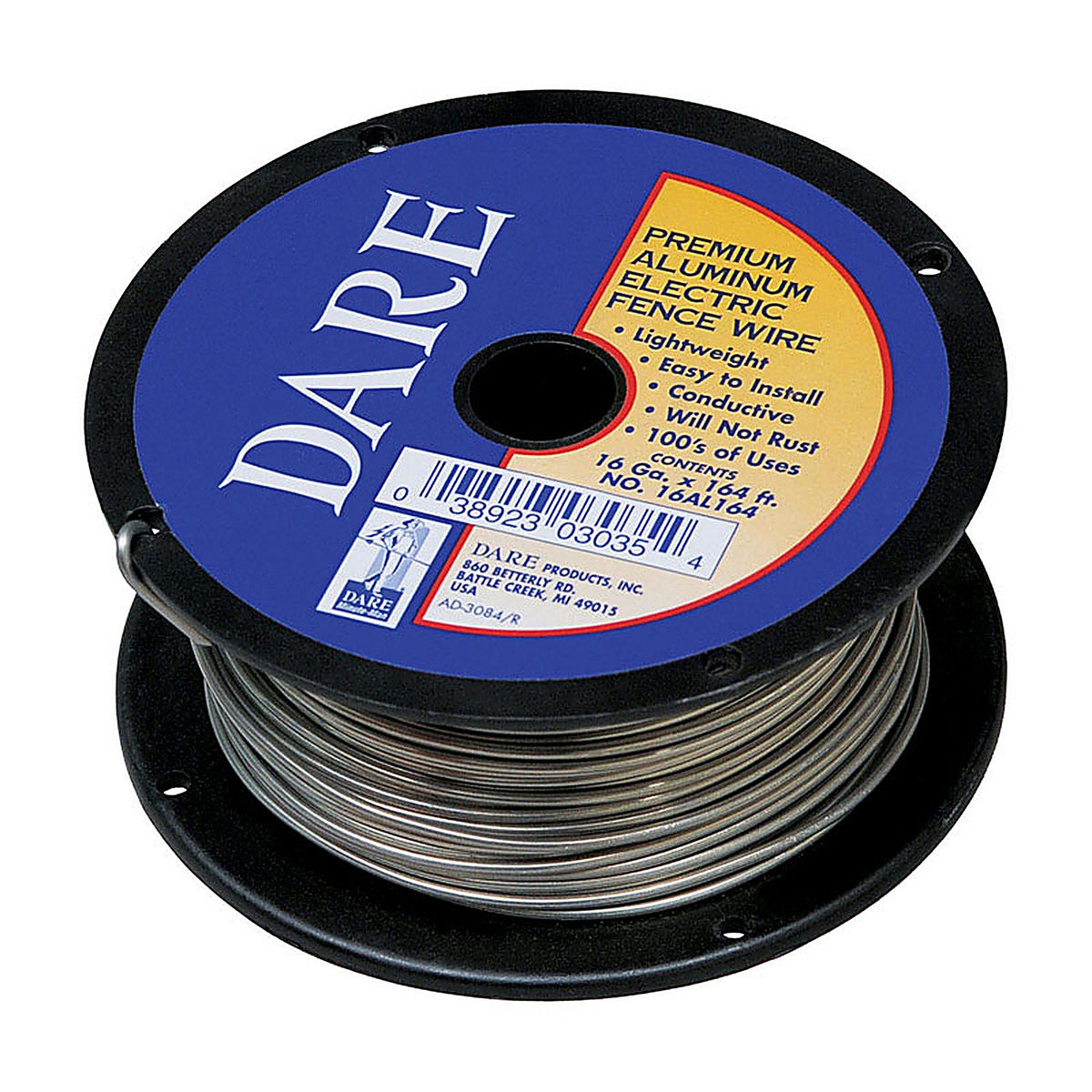 Dare 16AL164 Premium Electric Fence Wire Silver