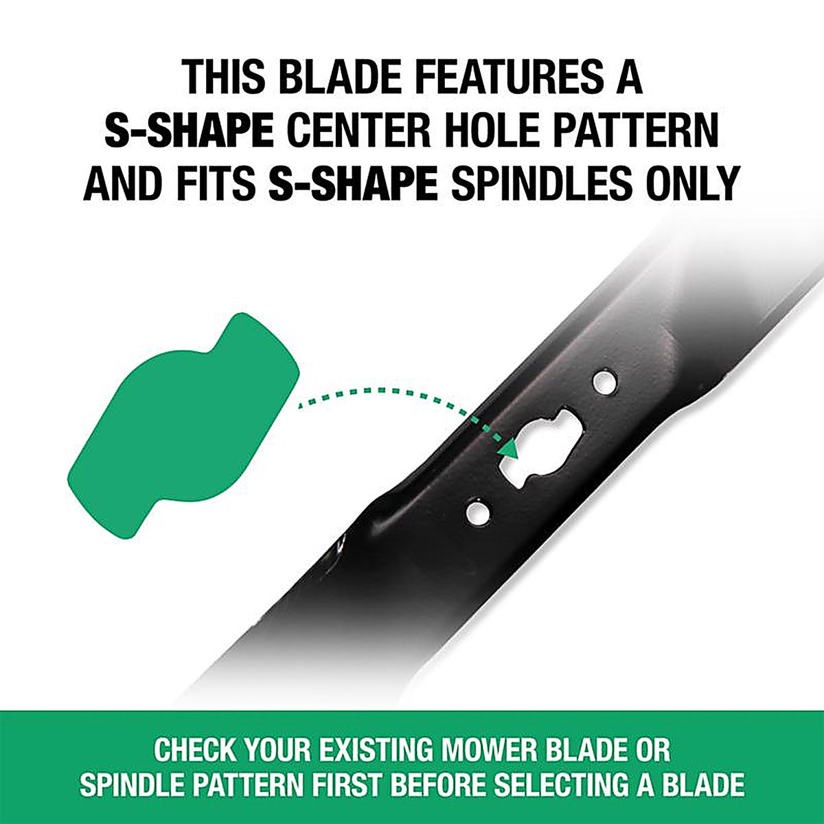 Genuine Factory Parts - 490-110-F192 - 46 In. High-Lift Mower Blade Set for Riding Mowers 1 Pack