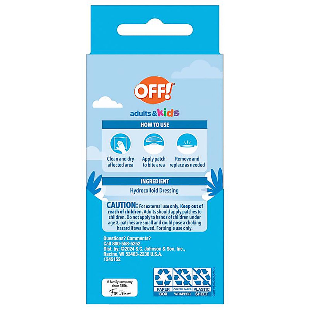 Off! - 05375 - Off Post Bug Bite Relief Patch 20 Each