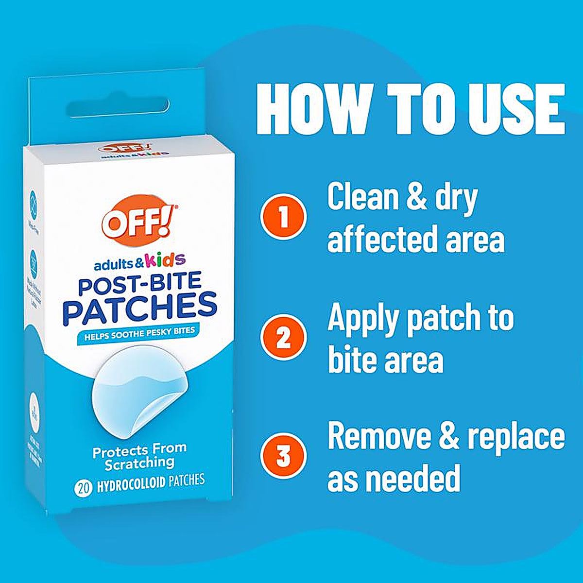 Off! - 05375 - Off Post Bug Bite Relief Patch 20 Each