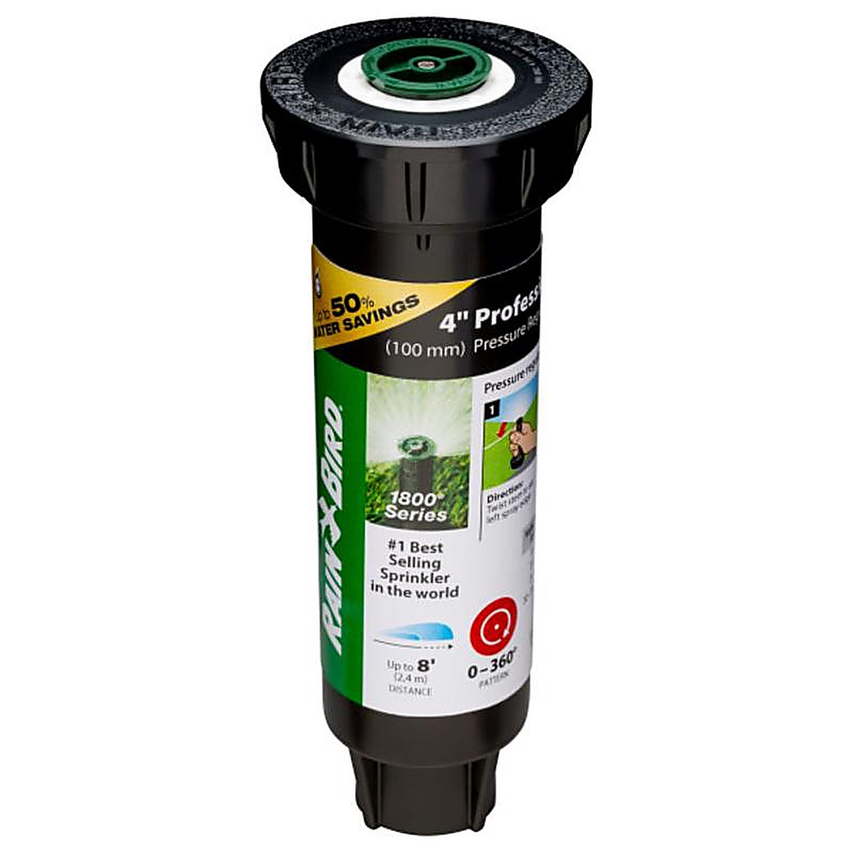 Rain Bird - 1804AP8SAMPRS - 4 In. H Adjustable Pop-Up Spray Head