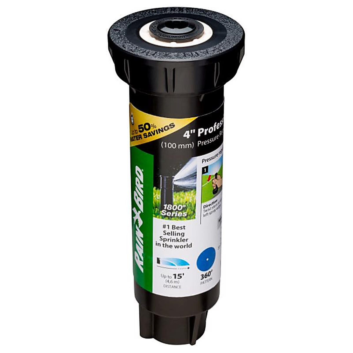 Rain Bird - 1804FDSPSAM25 - 4 In. H Full-Circle Pop-Up Spray Head