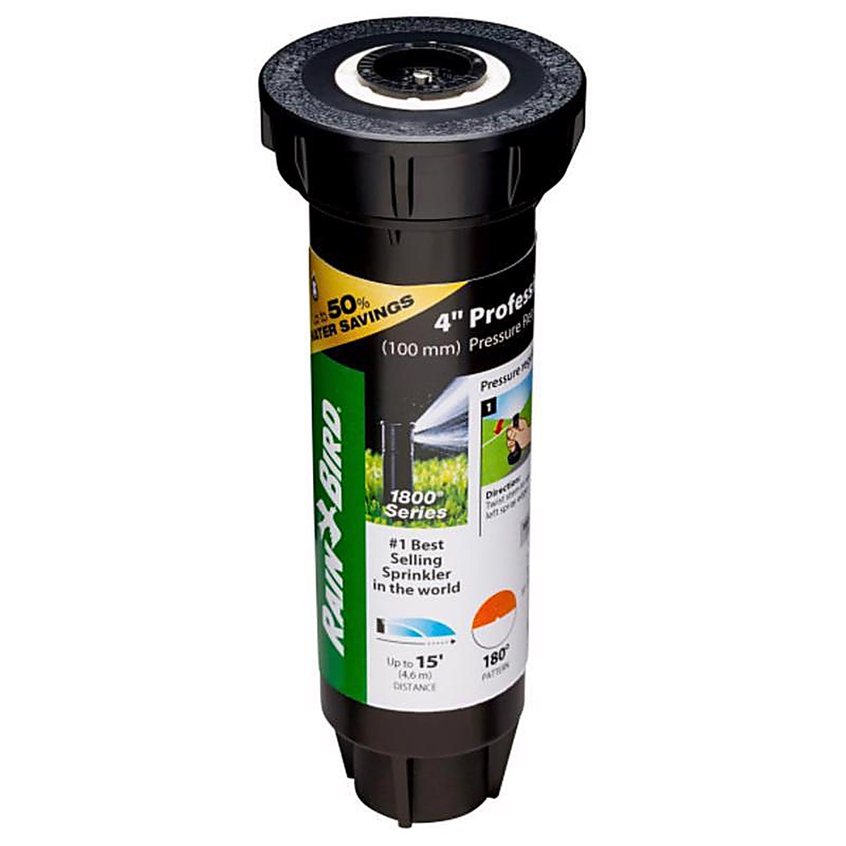 Rain Bird - 1804HDSPSAM25 - 4 In. H Half-Circle Pop-Up Spray Head