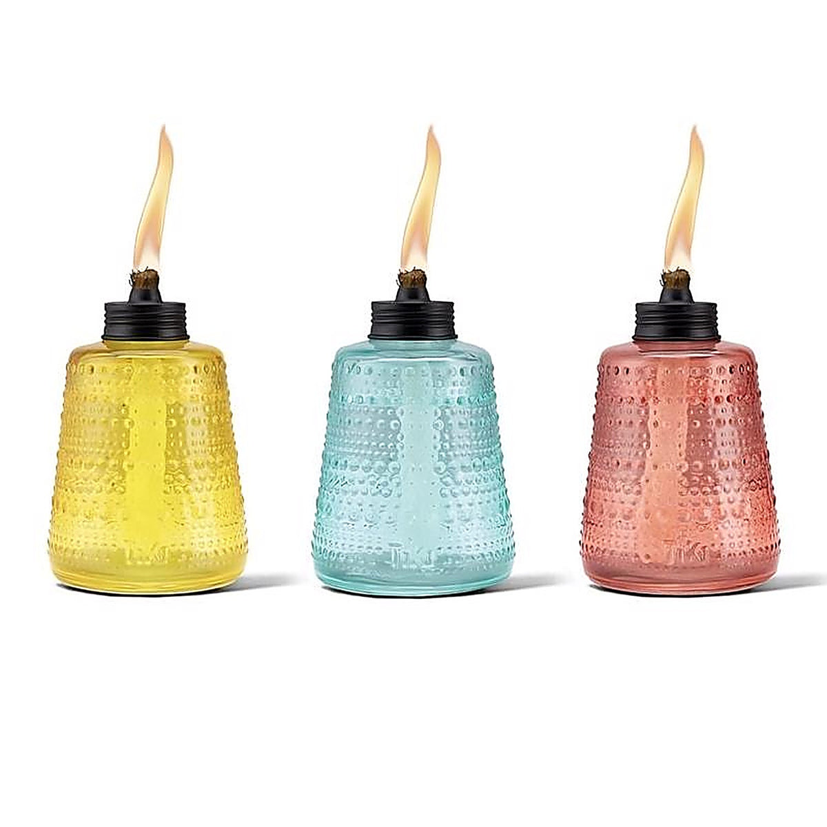 Tiki - 1120091 - Assorted Glass 6 In. Tabletop Torch 1 Piece