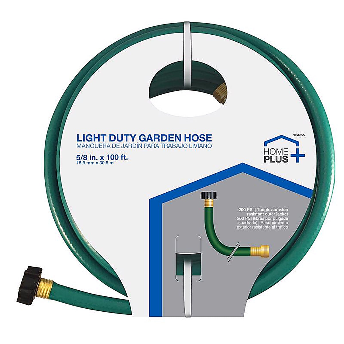 Home Plus FR58100ACE 5/8 in. D X 100 ft. L Light Duty Garden Hose Green