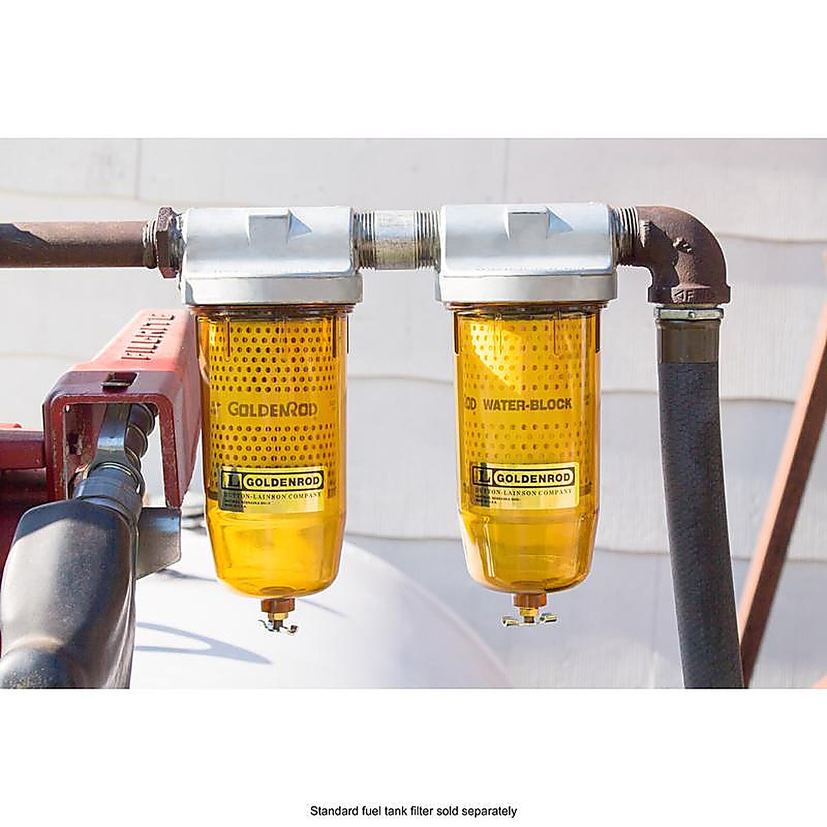 Goldenrod - 496 - Steel Water Block Fuel Filter 25 GPM