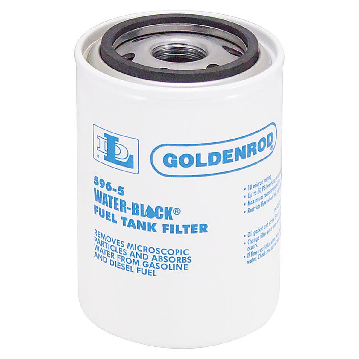 Goldenrod - 596-5 - Steel Replacement Fuel Filter 25 GPM 5