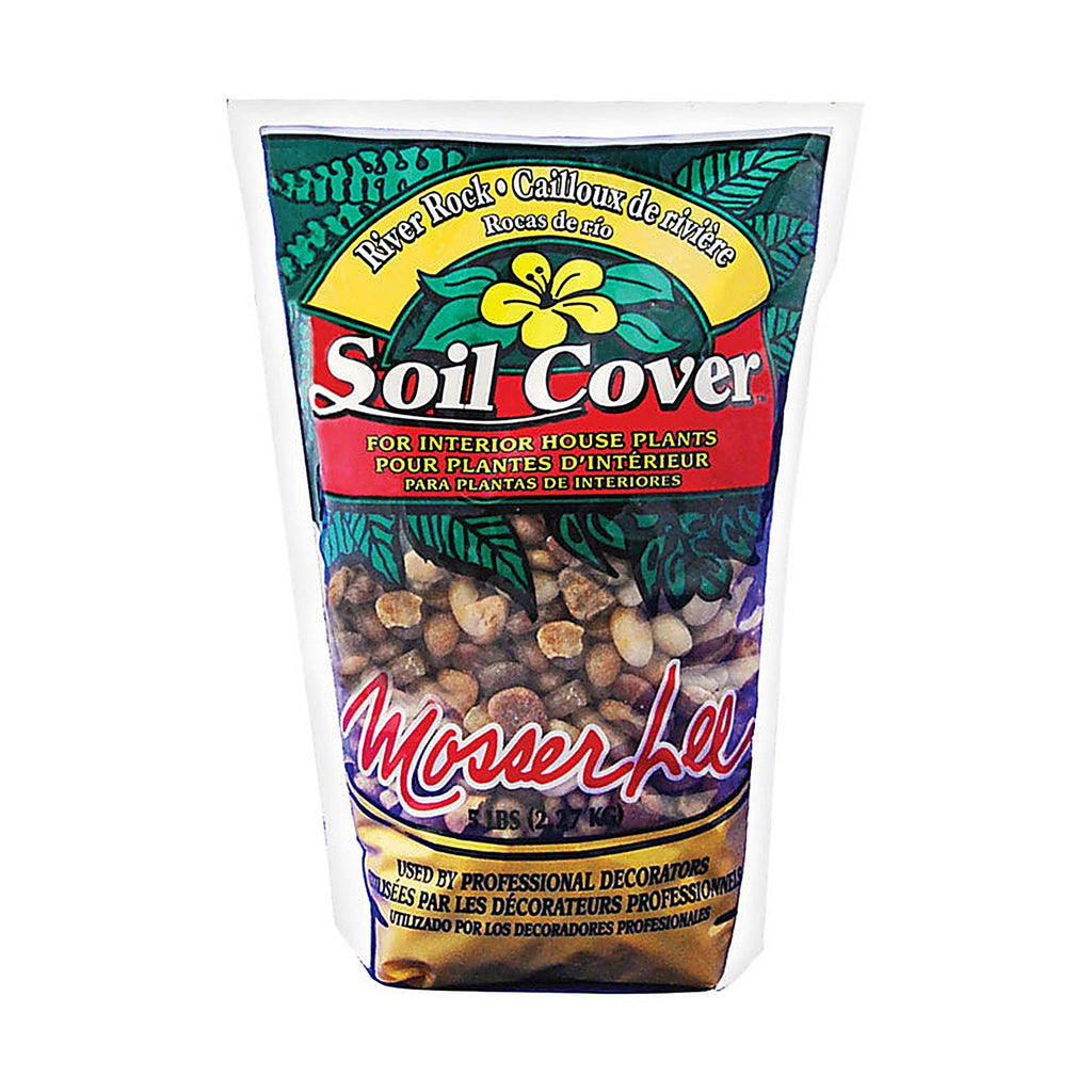 Mosser Lee ML1121 Assorted River Rock Soil Cover 5 lb