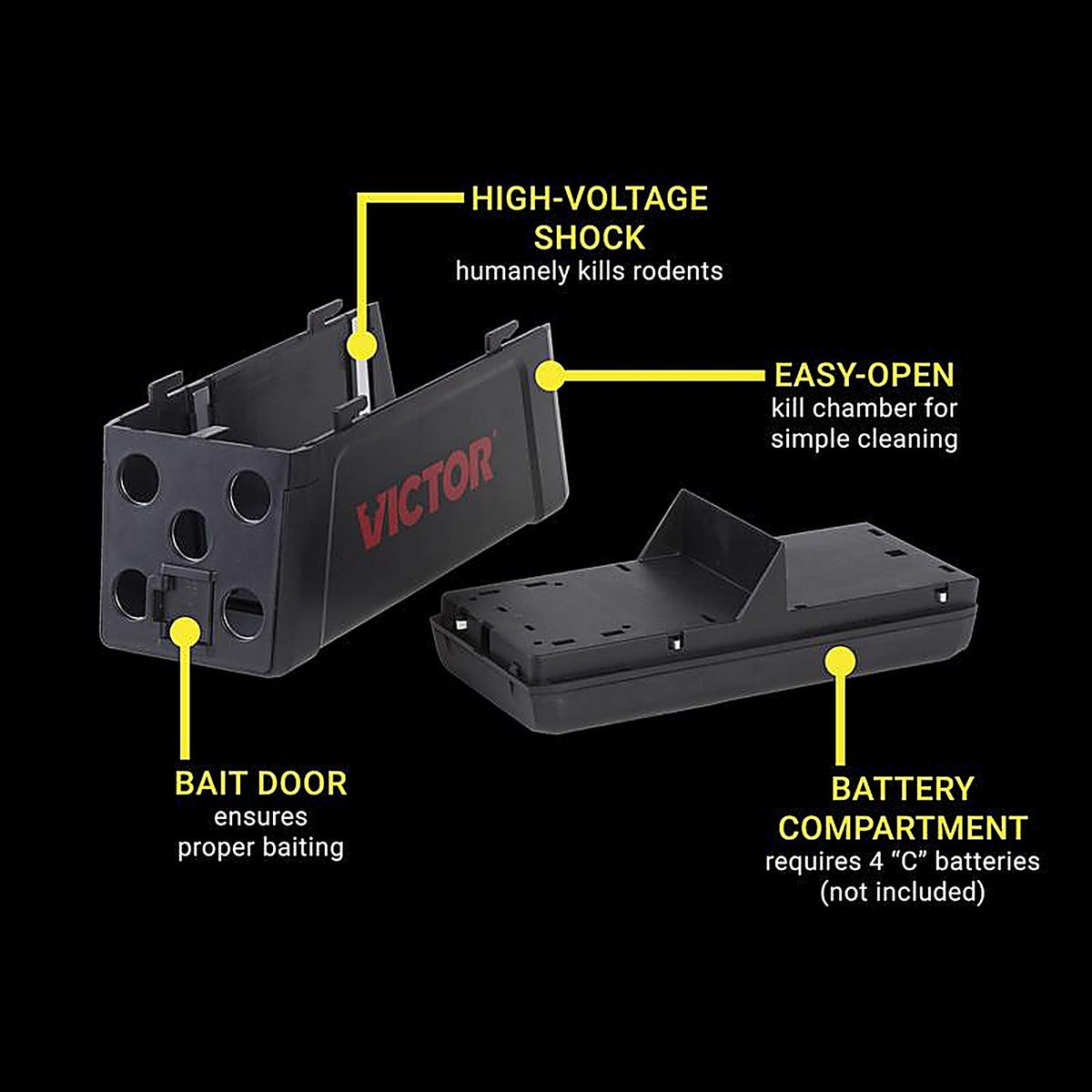 VICTOR M241 Victor Electronic Animal Trap For Rats 1 pk