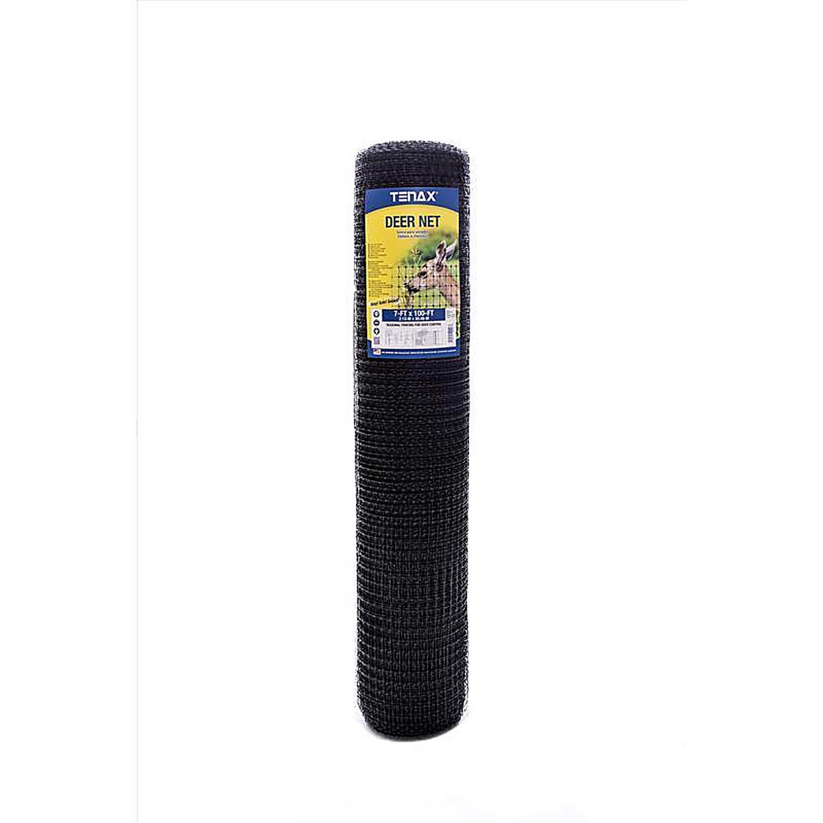 Tenax 2A040006 7 ft. H x 100 ft. L Polypropylene Deer Netting Black