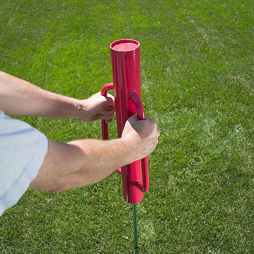 Yardlink - 090108 - Post Driver with Handle Red