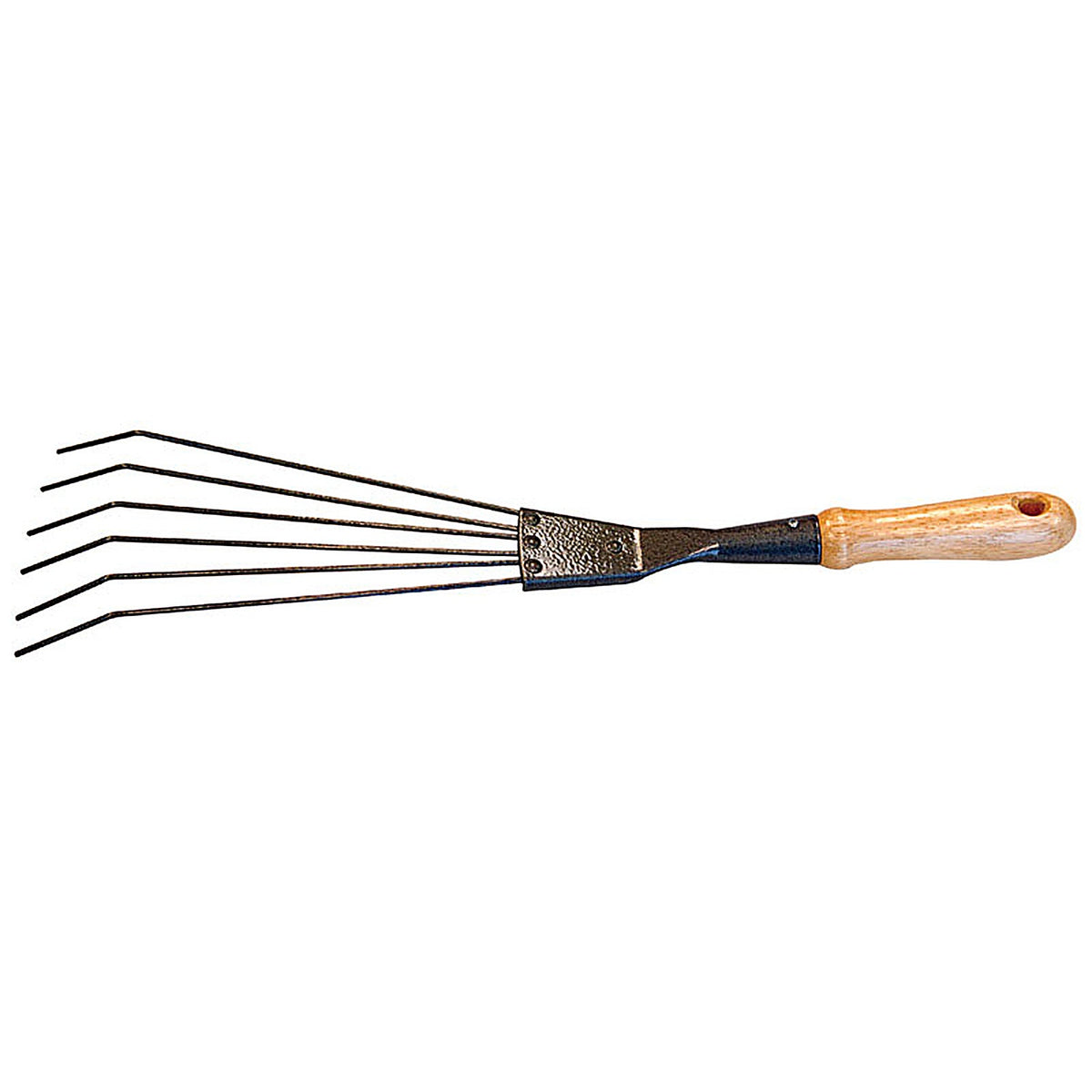 Ace - GT0134 - 6 Tine Aluminum Shrub Rake Wood Handle