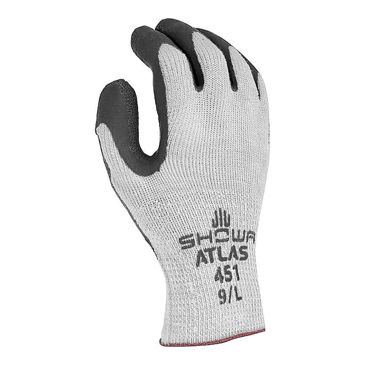 Atlas 451XL-10.RT Therma Fit Unisex Indoor/Outdoor Rubber Latex Cold Weather Work Gloves Gray XL 1 pair