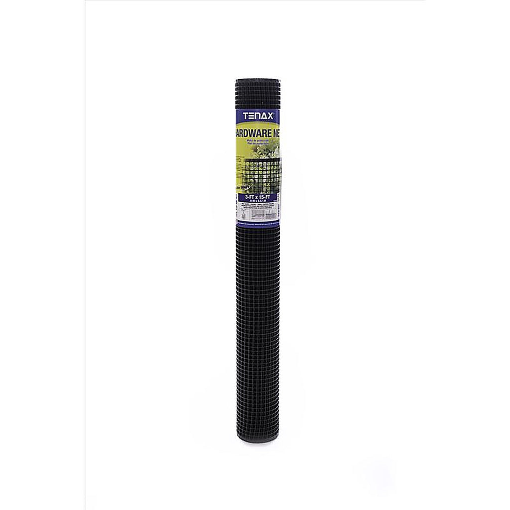 Tenax 62071079 3 ft. H x 15 ft. L Polyethylene Hardware Netting Black