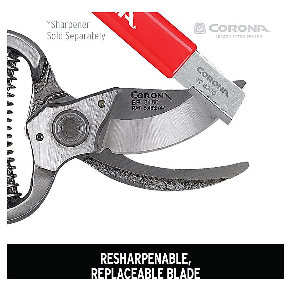 Corona BP3180D Classic Cut 8-3/4 in. Stainless Steel Bypass Pruners