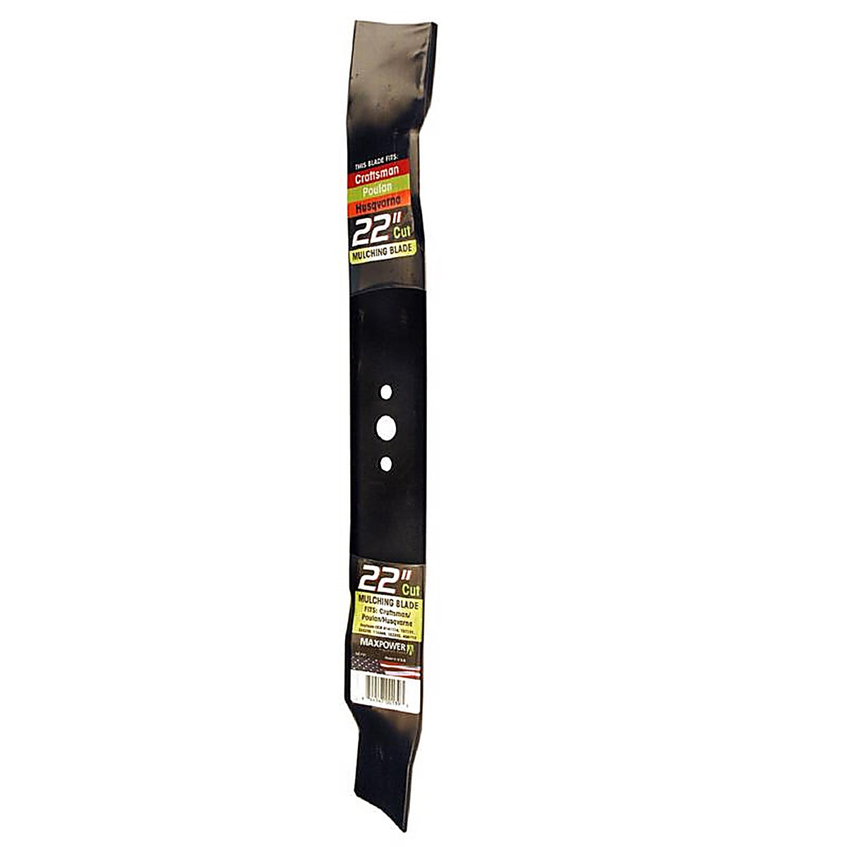Maxpower - 331731S - 22 In. Mulching Mower Blade for Walk-Behind Mowers 1 Pack