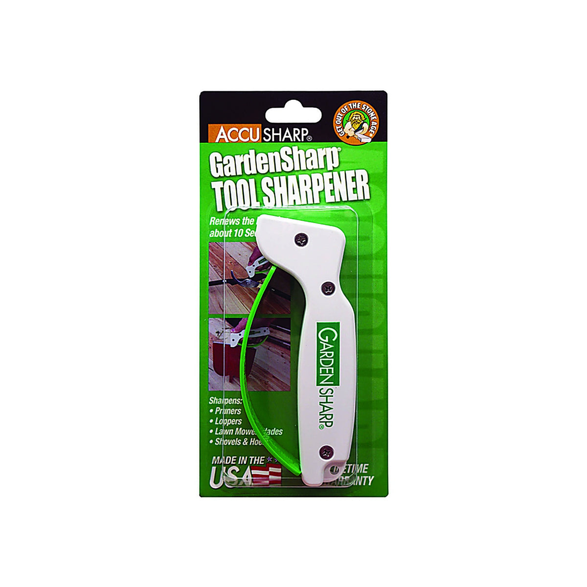 Gardensharp - 006 - Accusharp Gloss Tungsten Carbide 1 Stage Garden Tool Sharpener