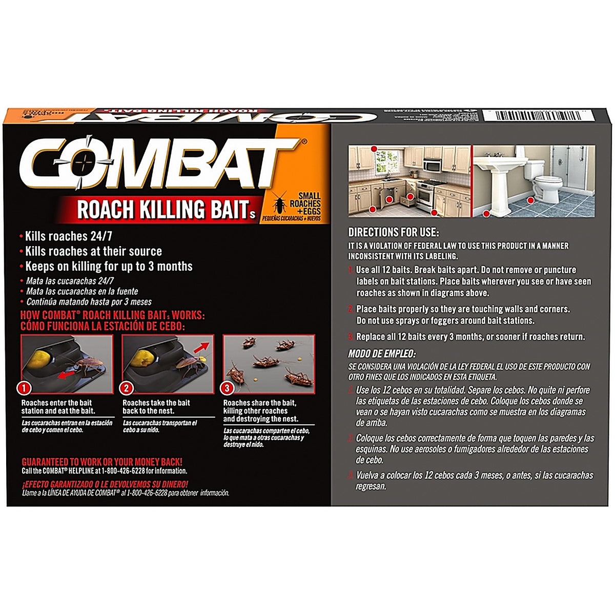 Combat - 41910 - Source Roach Bait Station 12 Pack