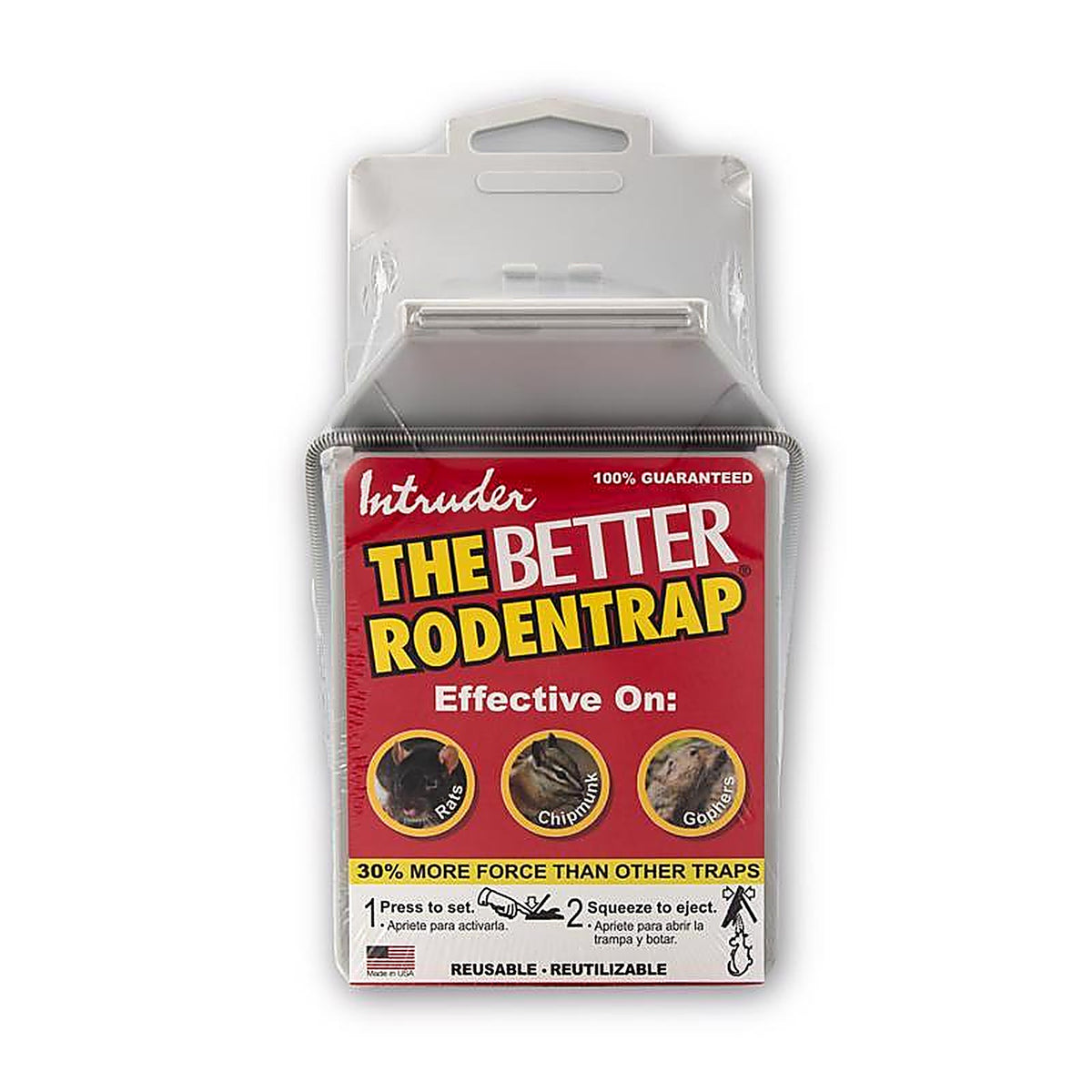 Intruder - 16500 - the Better Rodentrap Large Snap Trap for Rodents 1 Pack