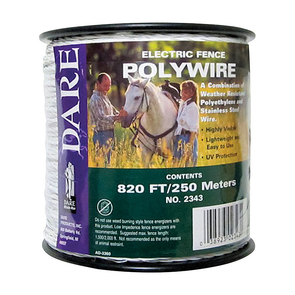 Dare - 2343 - Fence Poly Wire 250 M White