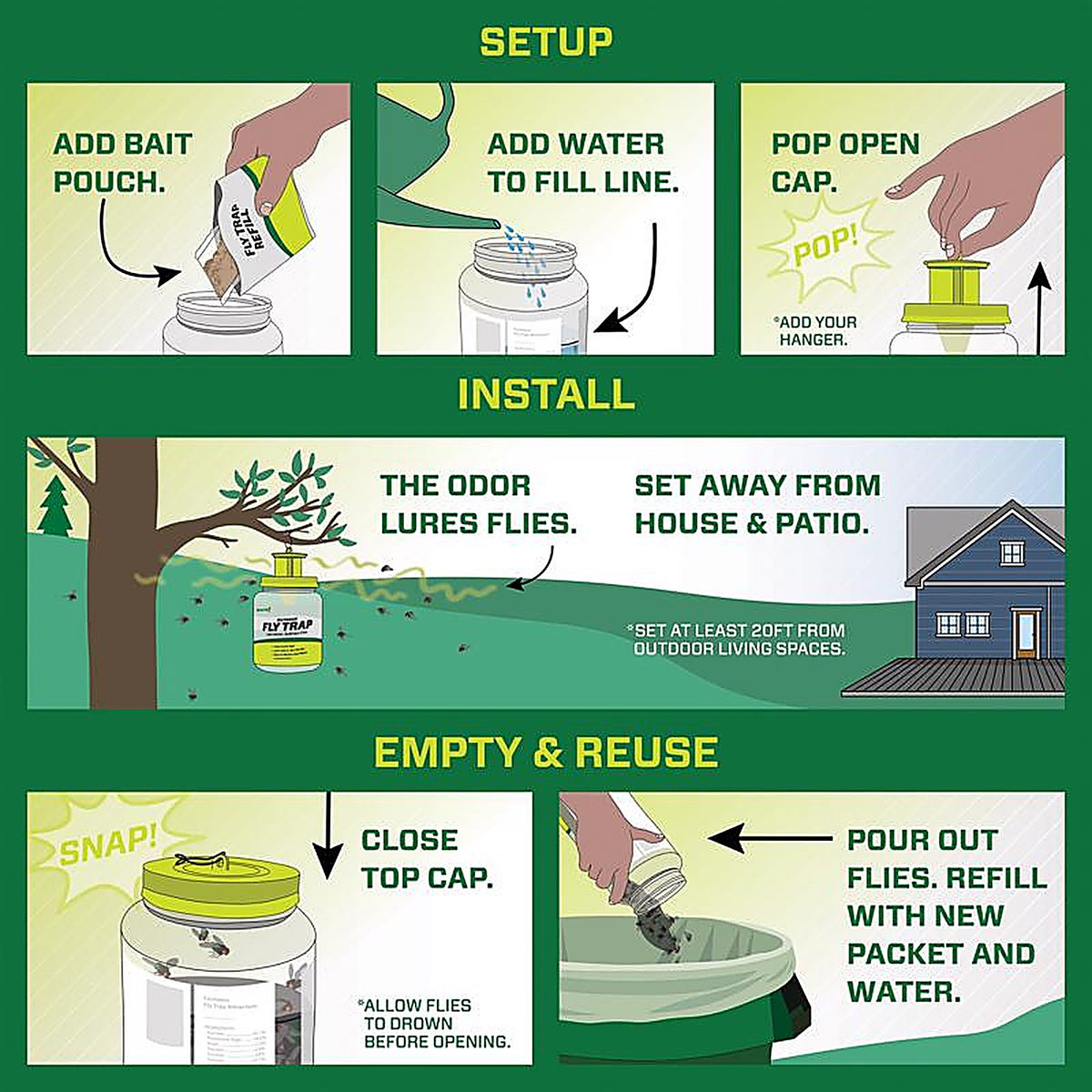 RESCUE PFTR-BB4 POP Fly Trap 1 pk
