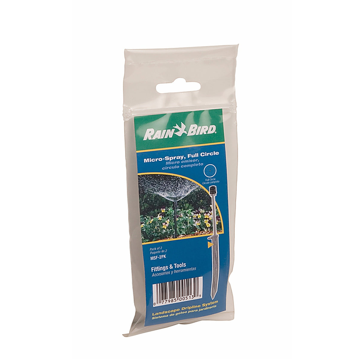 Rain Bird - MSF2PKS - Full-Circle Drip Irrigation Micro Spray 30 GPH 2 Pack