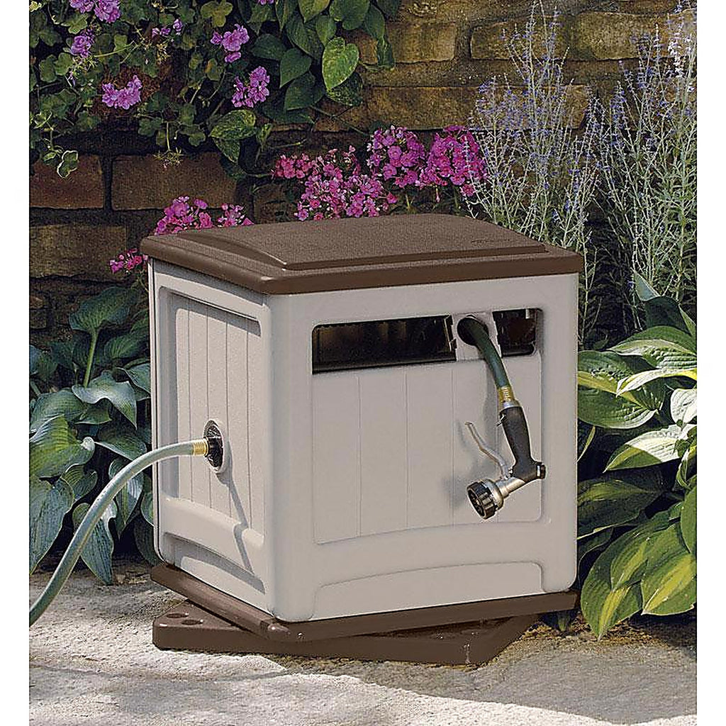 Suncast SSM200B Smart Trak 225 ft. Beige Free Standing Hideaway Hose Reel
