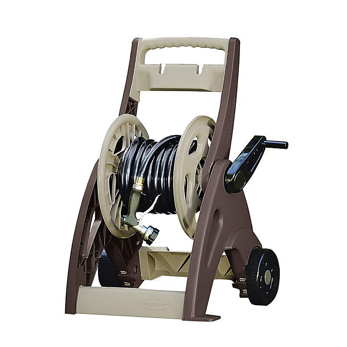 Suncast JNF175B Hosemobile 175 ft. Beige Retractable Wheeled Hose Reel Cart
