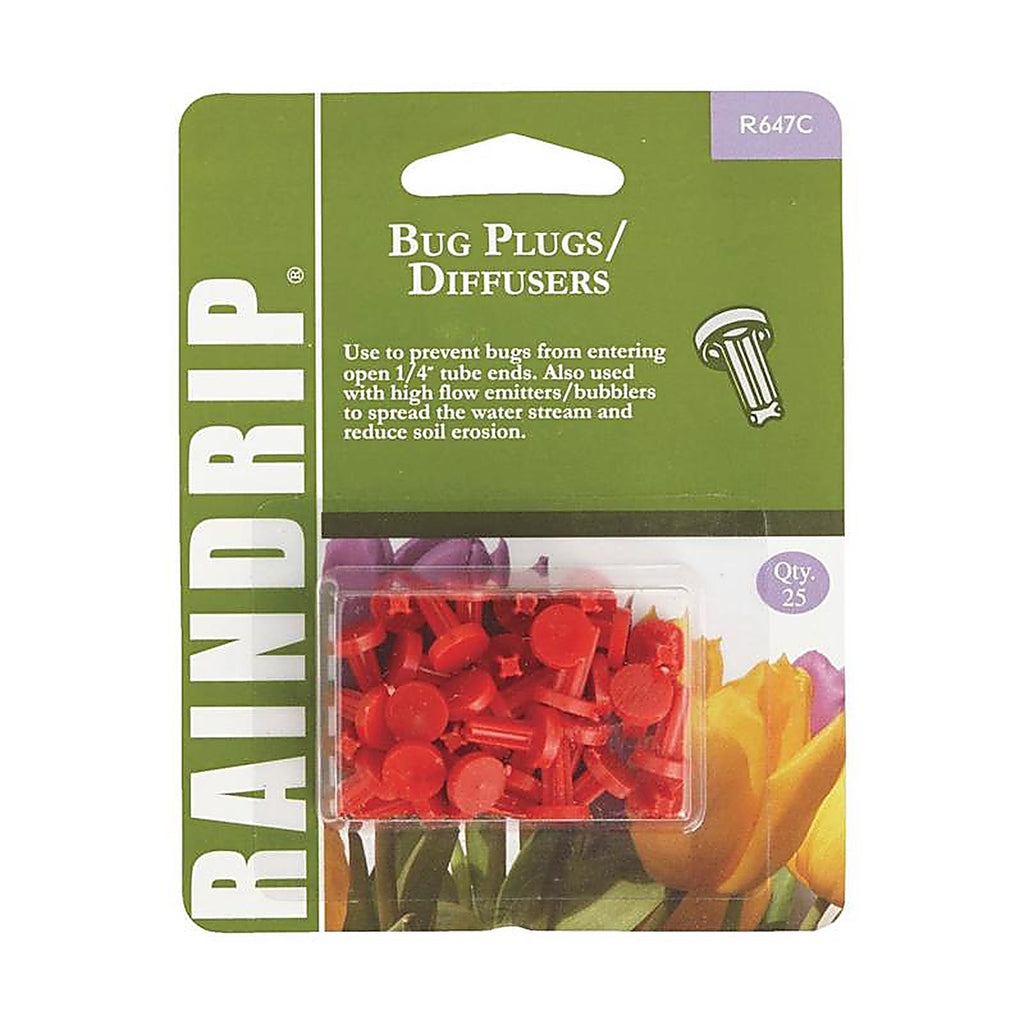 Raindrip - R647CT - 1/4 In. Drip Irrigation End Cap 25 Pack