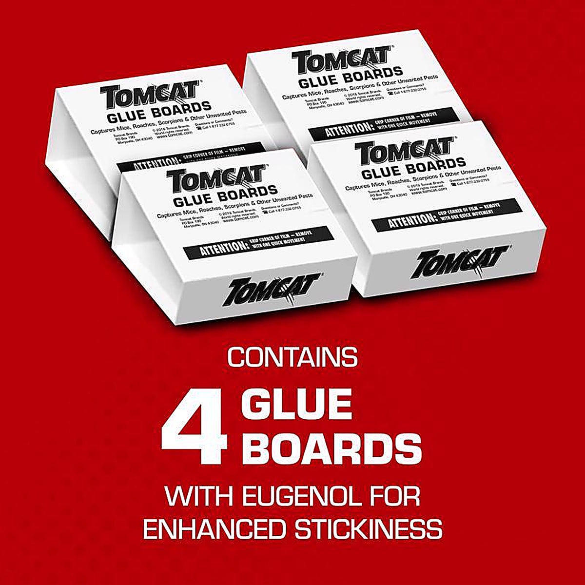 Tomcat 0363110 Pest Glue Board 4 pk