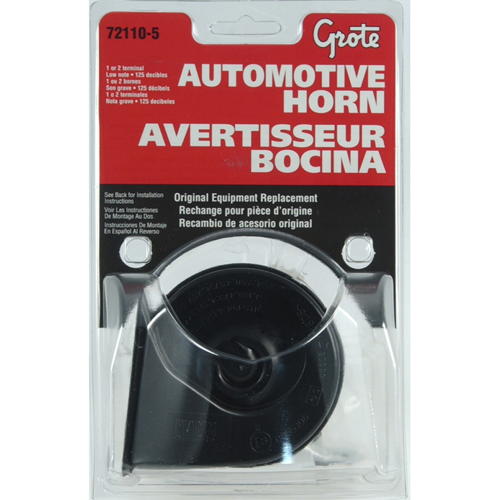 Grote 72110-5 Automotive Horn, Electric, Domestic, Low