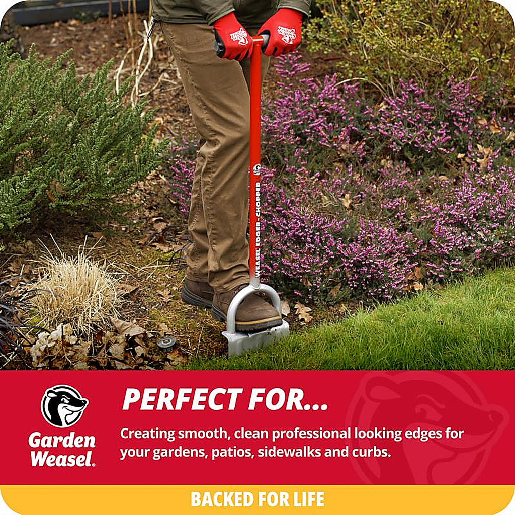 Garden Weasel - 91714 - Carbon Steel Garden Edger Steel Handle