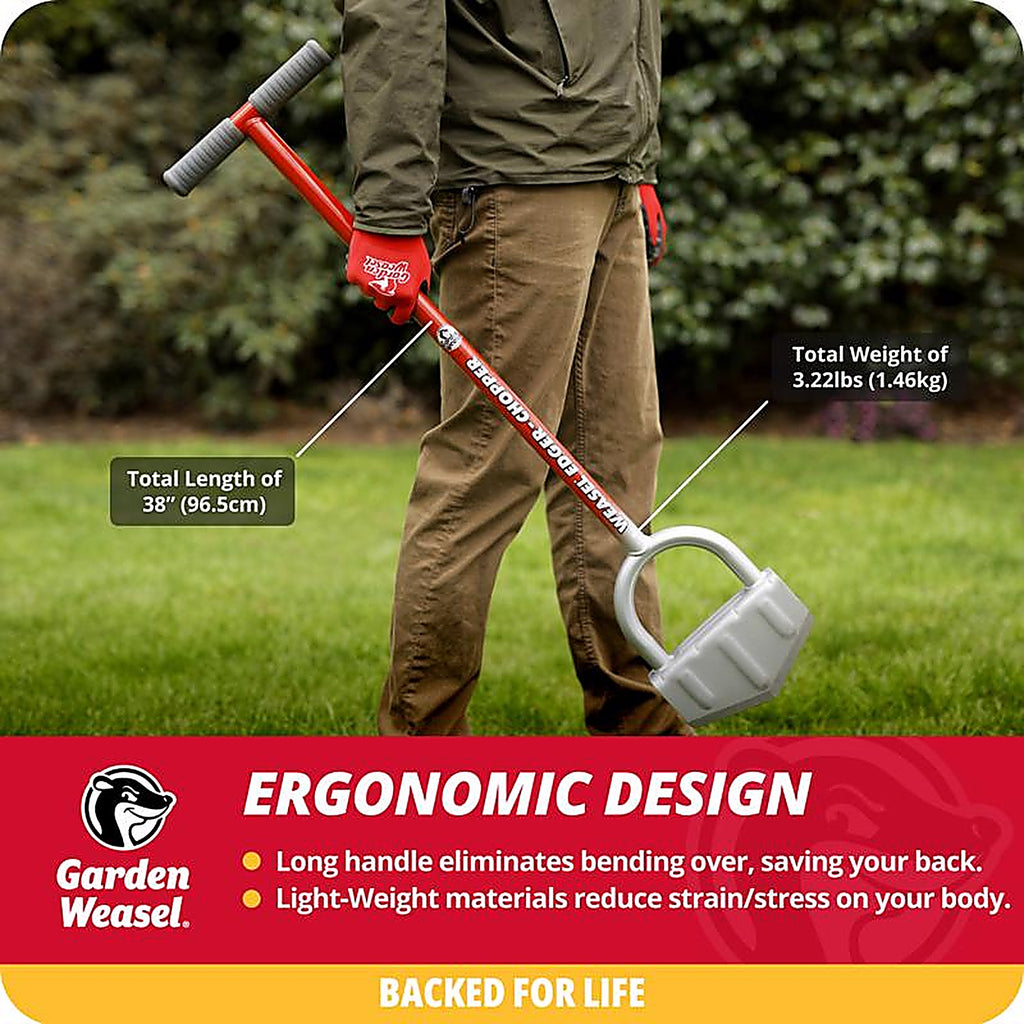 Garden Weasel - 91714 - Carbon Steel Garden Edger Steel Handle