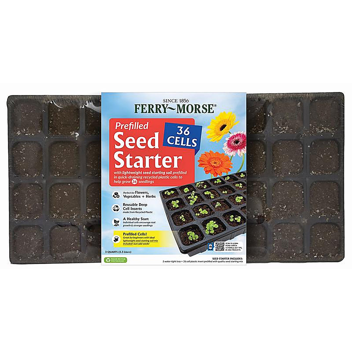 Ferry-Morse - P36S - 36 Cells 22 In. W X 11 In. L Seed Starting Kit 1 Pack