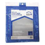 Home Plus P68-88W 6 ft. W x 8 ft. L Light Duty Polyethylene Tarp Blue