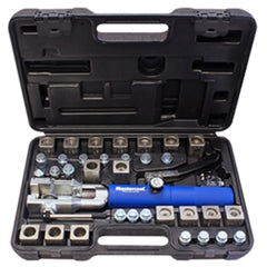 Mastercool 72485-PRC Universal Hydraulic Flaring Tool Set W/ Blue Handle 3/8 & 1/2 GM Transmission Cooling Line Die