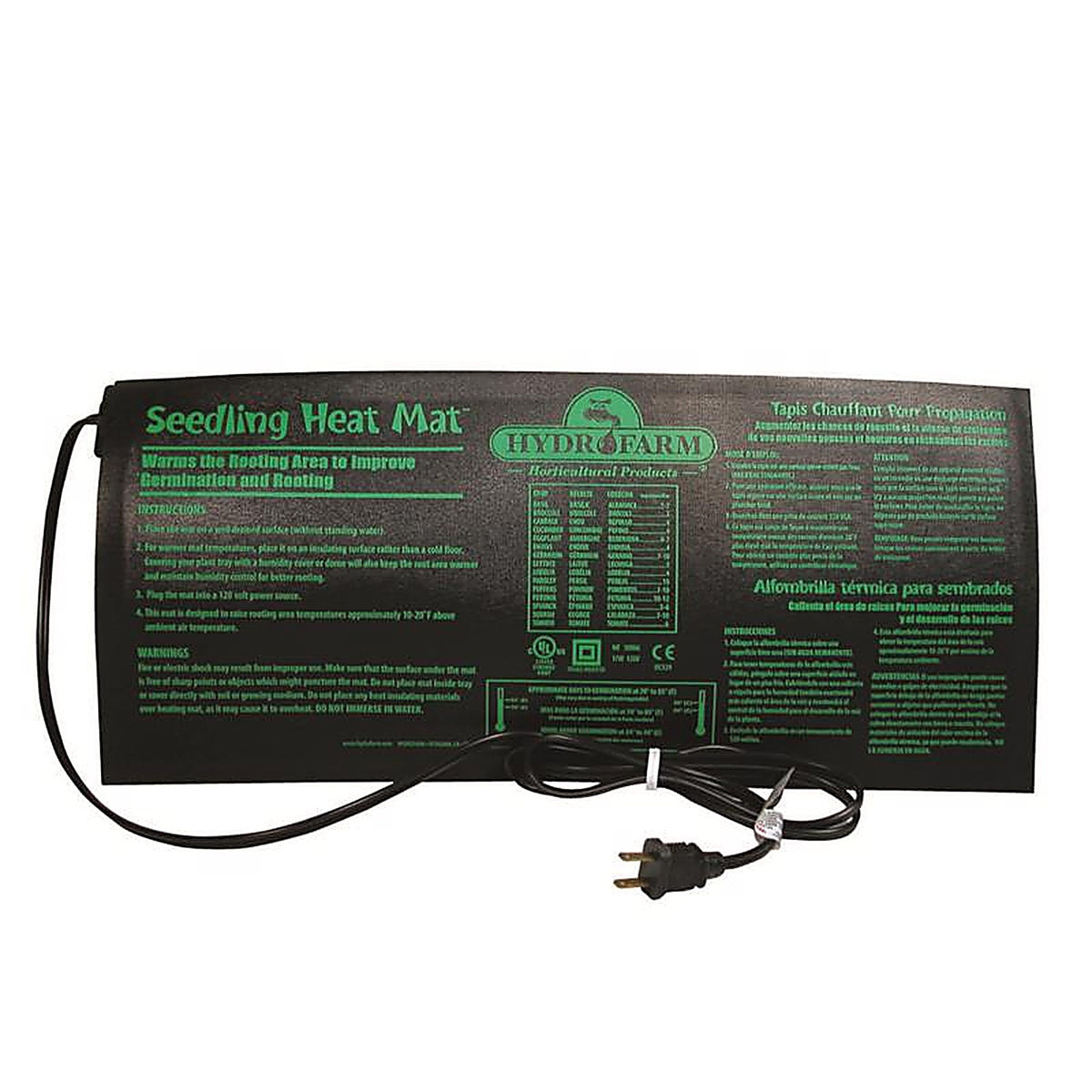 Hydrofarm - MT10006 - Jump Start Hydroponic Heat Mat 17 W