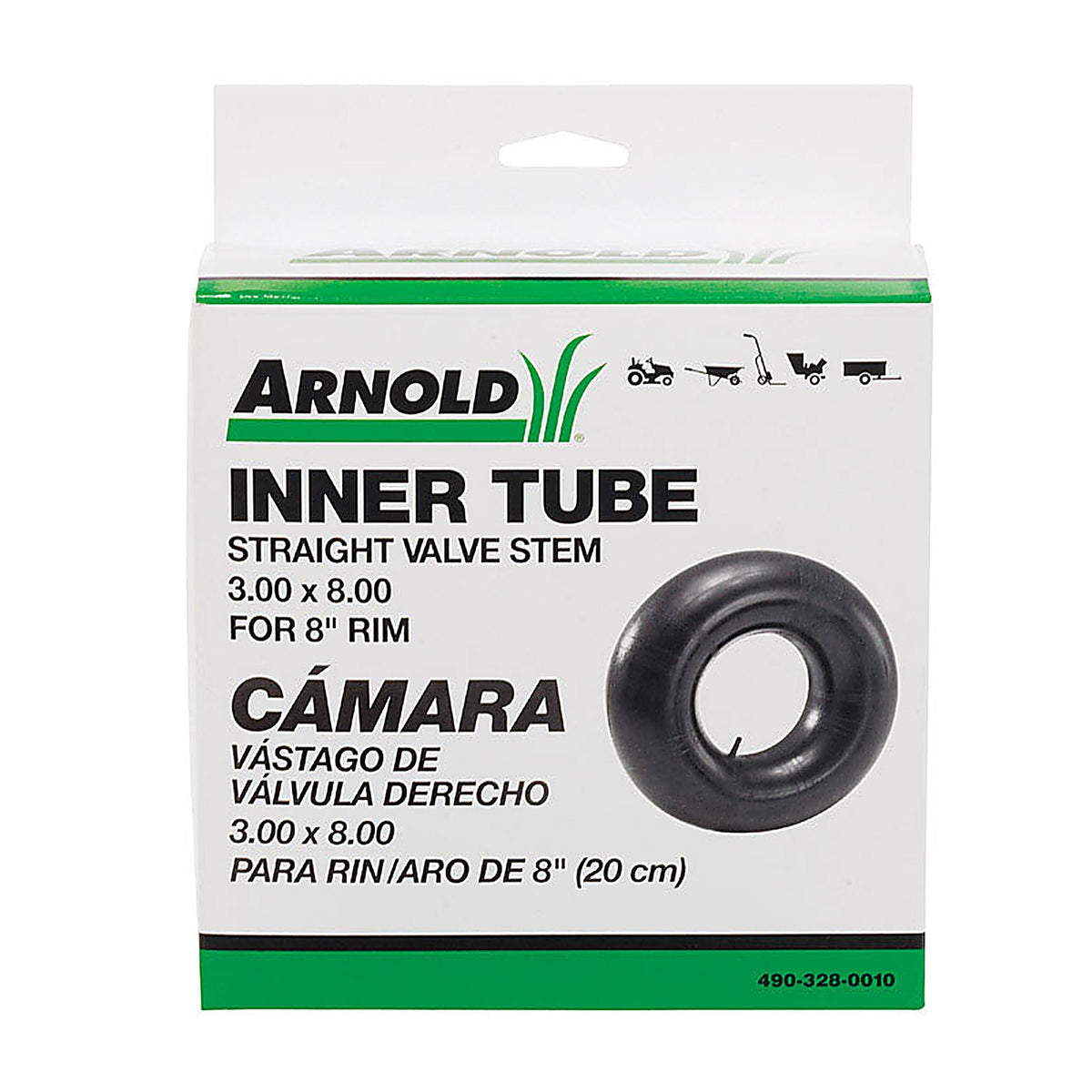 Arnold 490-328-0010 8 in. Dia. x 8 in. Dia. Inner Tube Rubber