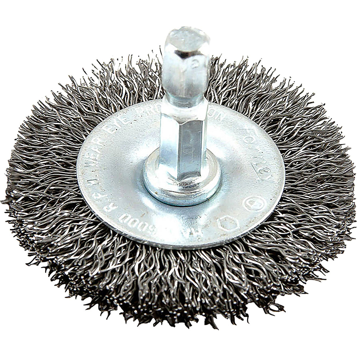 Forney - 72727 - Wire Wheel, crimped, 2 Inch X .012 Inch X 1/4 in HEX Shank