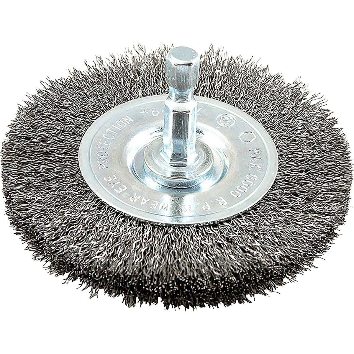 Forney - 72736 - Wire Wheel, Crimped, 3 Inch X .008 Inch X 1/4 Inch HEX Shank