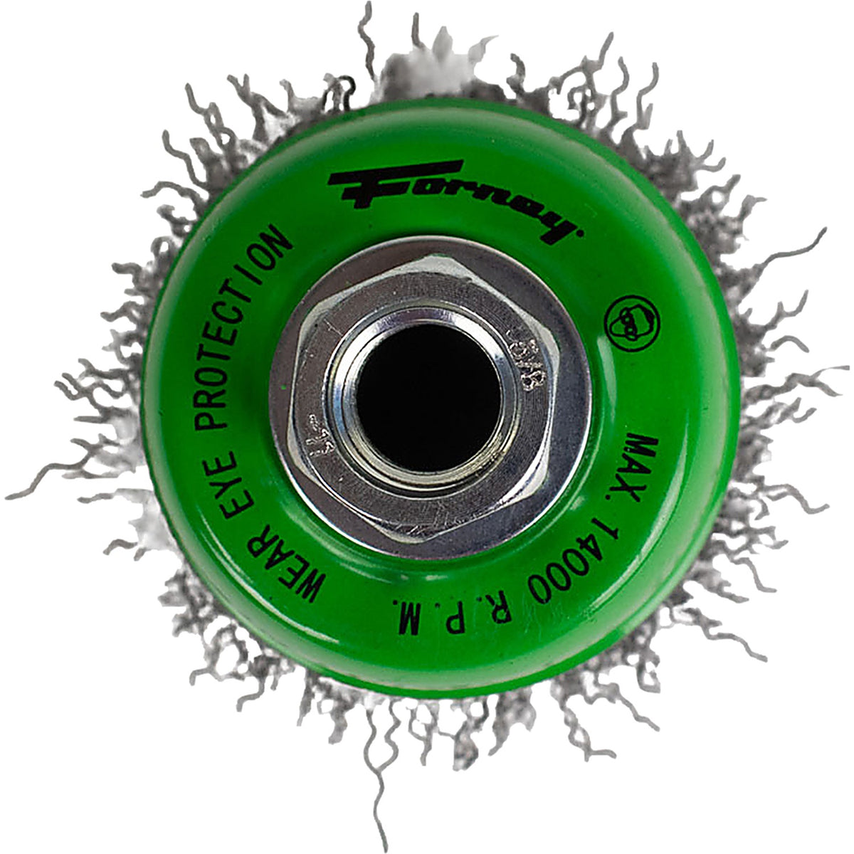 Forney - 72755 - Cup Brush, crimped, 2-3/4 Inch X .014 Inch X 5/8 Inch -11 Arbor