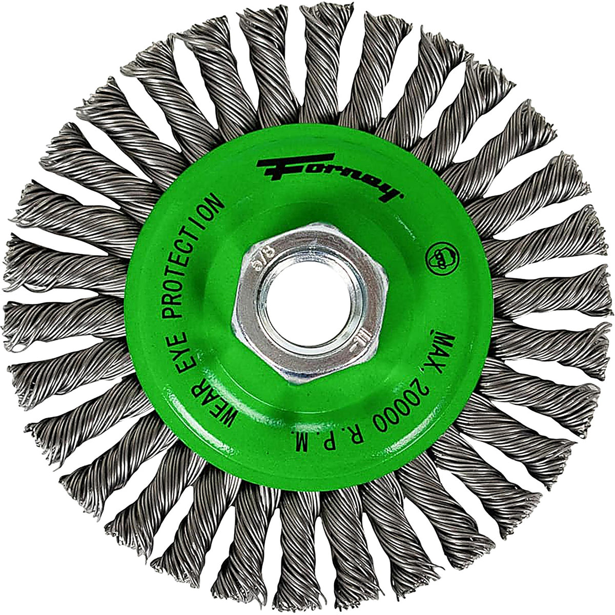 Forney - 72760 - Wirewheel, stringerbead, 4 Inch X .020 Inch X 5/8 Inch =11 Arbor