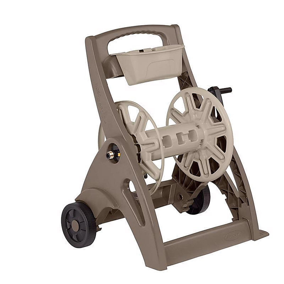 Suncast SFB212M Smart Tube 225 ft. Taupe Retractable Wheeled Hose Reel Cart