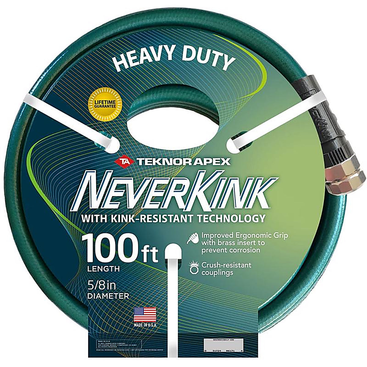 Teknor Apex - 8617-100 - Neverkink 5/8 In. D X 100 Ft. L Heavy Duty Garden Hose