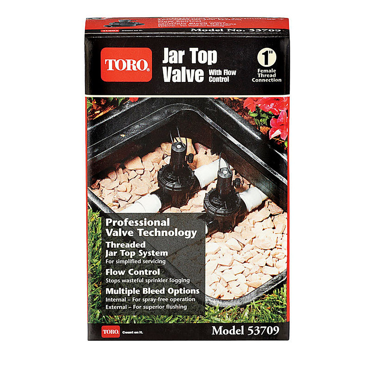 Toro 53709 Jar Top Valve with Flow Control 1 in. 150 psi