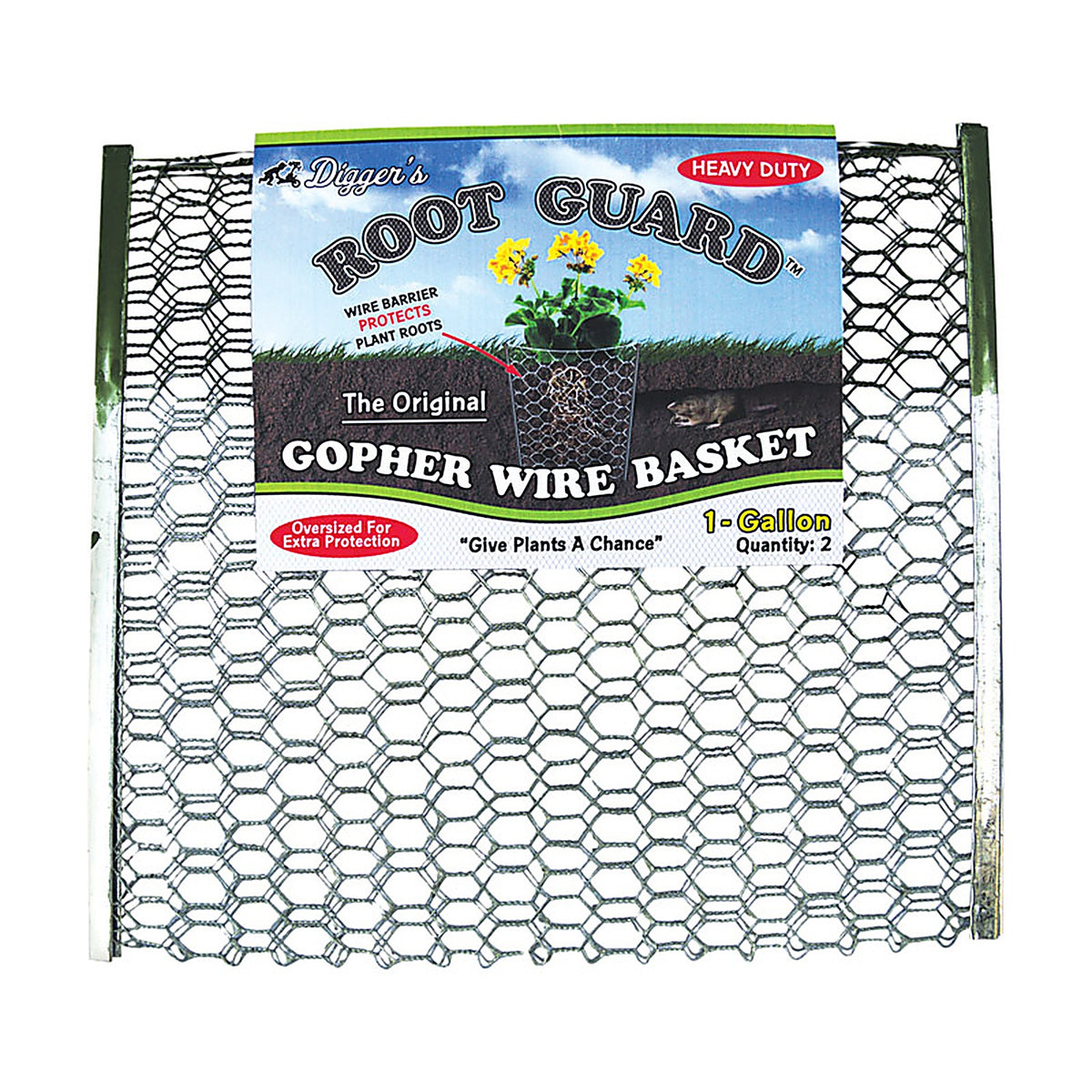 Diggers B101 Root Guard 13.5 in. H x 13 in. W x 0.3 in. D Silver Coated Wire Gopher Wire Basket