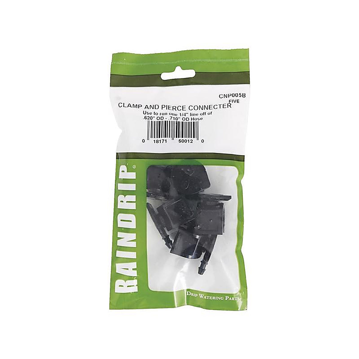 Raindrip CNP05B Drip Irrigation Self-Piercing Clamp 5/Pack