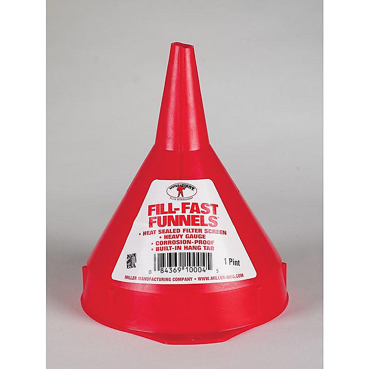 Miller 100045 Orange 6 in. H Plastic 16 oz. Funnel