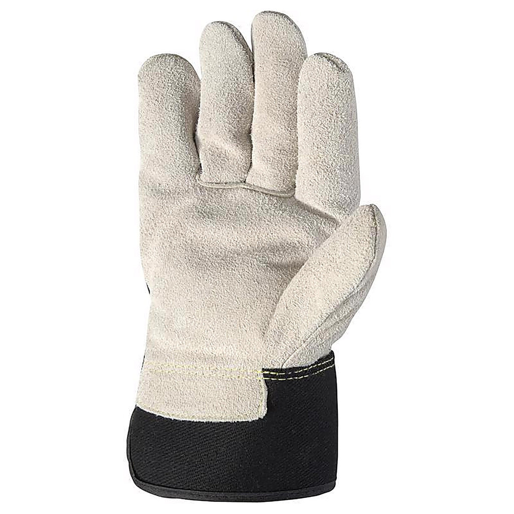 Wells Lamont 5130L-NEW L Split Cowhide Leather Black/Brown Gloves